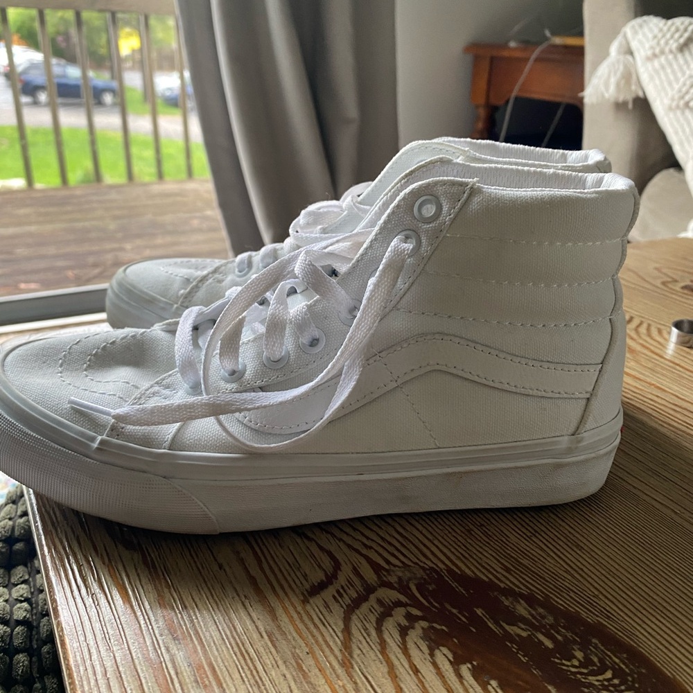 White High Top Vans